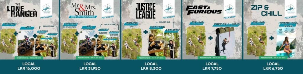 Flying Ravana Mega Zipline Price package